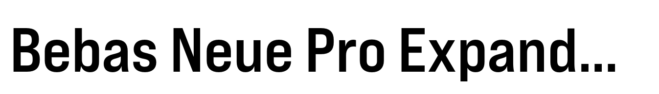 Bebas Neue Pro Expanded Bold